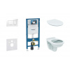 Geberit Duofix Set predstenovej inštalácie, klozet Alpha s doskou, tlačidlo Sigma30, biela/chróm 111.300.00.5 ND5