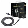 Kábel GSM Hurt USB typ C - Apple Lightning 1 m čierny