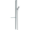 HANSGROHE Unica sprchová tyč E 90 cm (obsahuje jazdec), s poličkou na mydlo a sprchová hadica 160 cm, chróm, 27640000