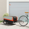 zahrada-XL Vozík za bicykel, čierno oranžový 45 kg, železo 94047