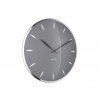 Designové nástěnné hodiny 5761GY Karlsson 40cm
