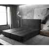 Boxspring posteľ Dream-Well 180x200 cm mikrovlákno antracit vintage