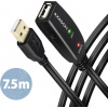 AXAGON ADR-207, USB 2.0 A-M -> A-F aktivní prodlužovací / repeater kabel, 7.5m