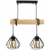 BERGE LED závesné stropné svietidlo, drevený trám, 2xE27, luster Loft Brylant