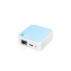 TP-Link TL-WR802N bezdrôtový smerovač Fast Ethernet Jednopásmové (2,4 ghz) Modrá, Biela (TL-WR802N)