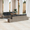 zahrada-XL Záhradný jedálenský set 9 pcs Šedá, hnedá 100 x 55 x 73 cm 3349936