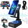 BLUETOOTH REPRODUKTOR S DRŽIAKOM NA TELEFÓN, INDUKČNÝM NABÍJANÍM A BUDÍKOM