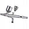 Airbrush pištoľ OCTAGON KSI CHROME, 2 x kalíšok, pipeta, mazivo, tesnenia (OCTAGON KSI-101 CHROME AIRBRUSH SET)
