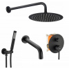 Rea Vanový a sprchový set s výlevkou Lungo Black REA-P4112