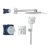 GROHE Grohtherm SmartControl - Podomietkový sprchový systém s Rainshower SmartActive 310 Cube, chróm 34864000