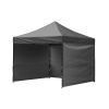 CH Záhradný nožnicový párty stan 3 x 3 m - tmavosivá