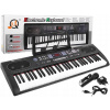 JOKO Veľké detské klávesy 94 cm a mikrofón Funkcia TAKTOMETRA USB vstup Bluetooth režim 61 dynamických kláves čierne