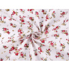 Stoklasa Bavlněná látka / plátno drobné květinky METRÁŽ - 1 červená