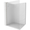 Mexen Kioto L sprchová stena Walk-in 90 x 200 cm, pruhy, brúsený nikel - 800-090-103-97-09