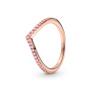 PANDORA prsten Růžové třpytivé přání 48 186316C02-48