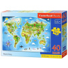 CASTORLAND Puzzle Obrázková mapa sveta MAXI 40 dielikov