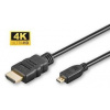 MicroConnect kábel HDMI 2.0 Type A - Micro HDMI Type D, 1m
