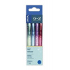 Gélové pero, sada, 0,32 mm, stláčací mechanizmus, PILOT G 2 Bubble, kék, 4 rôzne vzory
