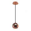 Svietidlá - Závesné svietidlá - LAMPA NOWOCZESNA KULA MIEDŹ NAD STÓŁ JAMES ITALUX (Svietidlá - Závesné svietidlá - LAMPA NOWOCZESNA KULA MIEDŹ NAD STÓŁ JAMES ITALUX)