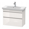 Duravit DuraStyle Umývadlová skrinka Compact, 61x73x37 cm, 2 zásuvky, lesklá biela DS649902222
