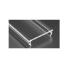 LED profilový krytl LUMINES DOUBLE PMMA priehľadný, balenie 2,02 m
