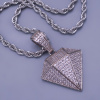 Prívesok diamant s retiazkou z chirurgickej ocele 45 cm