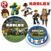 DIGITÁLNA TLAČ Opłatek na tort ROBLOX HRA MAN FACE + POSTAVY + TEXT 2