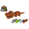 Teddies Dinosaurus plněný pískem - 180 gramů - mačkací antistresový silikon - 18 cm