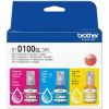 atramentová náplň BROTHER BT-D100 C/M/Y Pack DCP-T230/T430/T530/T730, MFC-T930 (3x 5000 str.) (BTD100CLVAL)