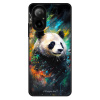 Lesklé pouzdro iSaprio pro Realme C67 - Abstract Panda (Lesklé pouzdro, kryt, obal iSaprio Exclusive na mobil Realme C67 s motivem Abstract Panda - elegantní skleněný vzhled, skvělá ochrana mobilu a l