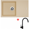 Sinks LINEA 780 Sahara + Vitalia čierna matná G4350