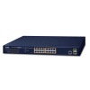 PLANET GS-4210-16P2S sieťový prepínač Riadený L2/L4 Gigabit Ethernet (10/100/1000) Podpora napájania cez Ethernet (PoE) 1U Modrá (GS-4210-16P2S)