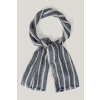 ŠATKA GANT STRIPED LINEN LIGHTWEIGHT SCARF DUSTY NAVY