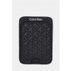 Kožené puzdro na karty Calvin Klein LV04F1100G čierna ONE SIZE
