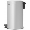 Odpadkový kôš s pedálom NewIcon 12 l kovovo sivý