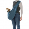 Trixie SOFT front carrier - predné látkové nosítko/taška, 22 x 20 x 60 cm, modrá/šedá (max. 5kg)