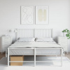 zahrada-XL Nočné stolíky 2 ks biela 36x39x68 cm oceľ 843089