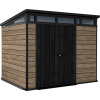 Záhradný domček Keter PENT Signature 9x7 Ashwood, s podlahou, 610674