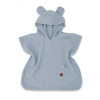 Detské mušelínové. pončo lux s kapucňou Teddy, rýchloschnúci, jeans