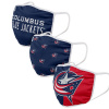 Columbus Blue Jackets - Sport Team 3-pack NHL rúško Dospelá