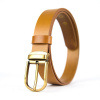 Pánsky kožený opasok CLASSIC BRASS, šírka 3.3cm, Slovenská výroba - Koňaková