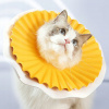 Penový pooperačný ochranný golier pre mačky a psy Elizabeth žltý M