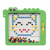 Dino Board – magnetická tabuľa s mozaikovými kotúčmi Montessori MagPad (MAGNETICKÁ TABUĽKA DINO DOSKA MAGPAD VEĽKÁ DOSKA PRE DETI 34,2cmx30,2cm)
