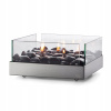 Kov, sklo 10 cm (Philippi Burn Olive Lamp - Square Biofireplace)