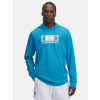 Pánska mikina Under Armour UA Rival Terry Logo Hood Modrá LGT