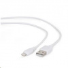 GEMBIRD Kabel USB 2.0 Lightning (IP5 a vyšší) nabíjecí a synchronizační kabel, 2m, bílý CC-USB2-AMLM-2M-W