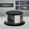 Predlžovačka skrytá - 3-itá + USB - Čierna
