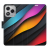 Flip pouzdro iSaprio na mobil Honor 400 Lite - Color Waves s kapsičkami na karty (Knížkové flipové pouzdro iSaprio pro mobil Honor 400 Lite - Color Waves - elegantní obal s kapsami, stojánkem a magnet