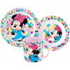 Stor Sada plastového riadu jedálenská súprava s hrnčekom Disney Minnie Mouse 3 diely