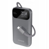Dudao Powerbanka K31 10000 mAh 22,5 W PD s vestavěným kabelem, šedá